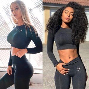 GYMSHARK Vital Seamless Leggings Black Marl L